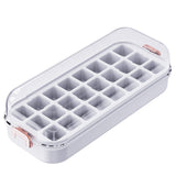 Maxbell Press Type Silicone Ice Maker Ice Storage Box for Summer White