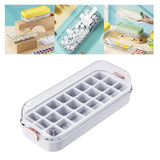 Maxbell Press Type Silicone Ice Maker Ice Storage Box for Summer White