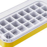 Maxbell Press Type Silicone Ice Maker Ice Storage Box for Summer Yellow