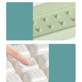 Maxbell Press Type Silicone Ice Maker Ice Storage Box for Summer Yellow