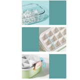 Maxbell Press Type Silicone Ice Maker Ice Storage Box for Summer Yellow