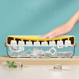 Maxbell Press Type Silicone Ice Maker Ice Storage Box for Summer Yellow