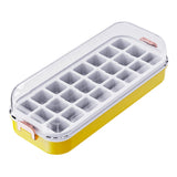 Maxbell Press Type Silicone Ice Maker Ice Storage Box for Summer Yellow