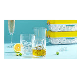 Maxbell Press Type Silicone Ice Maker Ice Storage Box for Summer Yellow