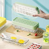 Maxbell Press Type Silicone Ice Maker Ice Storage Box for Summer Yellow