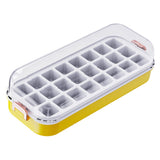 Maxbell Press Type Silicone Ice Maker Ice Storage Box for Summer Yellow