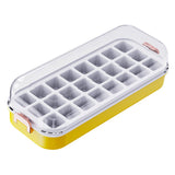 Maxbell Press Type Silicone Ice Maker Ice Storage Box for Summer Yellow