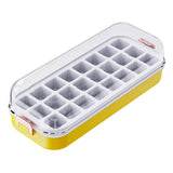 Maxbell Press Type Silicone Ice Maker Ice Storage Box for Summer Yellow