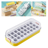Maxbell Press Type Silicone Ice Maker Ice Storage Box for Summer Yellow