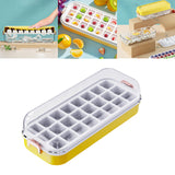 Maxbell Press Type Silicone Ice Maker Ice Storage Box for Summer Yellow