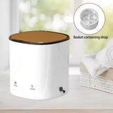 Maxbell Mini Portable Washing Machine Automatic Rotating Turbines White Basket Ozone