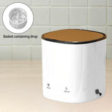 Maxbell Mini Portable Washing Machine Automatic Rotating Turbines White Basket Ozone