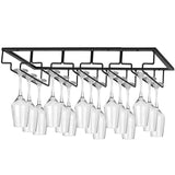 Maxbell Wine Glass Holder Organizer Bar Tool Goblet Iron Stemware Hanging Rack 5 Slots