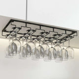 Maxbell Wine Glass Holder Organizer Bar Tool Goblet Iron Stemware Hanging Rack 5 Slots
