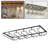 Maxbell Wine Glass Holder Organizer Bar Tool Goblet Iron Stemware Hanging Rack 5 Slots