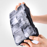 Maxbell Silicone Ice Tray Easy Release Flexible Crushed Ice Trays for Freezer Black