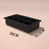 Maxbell Silicone Ice Tray Easy Release Flexible Crushed Ice Trays for Freezer Black