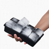 Maxbell Silicone Ice Tray Easy Release Flexible Crushed Ice Trays for Freezer Black