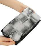 Maxbell Silicone Ice Tray Easy Release Flexible Crushed Ice Trays for Freezer Black