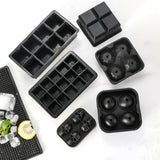 Maxbell Silicone Ice Tray Easy Release Flexible Crushed Ice Trays for Freezer Black