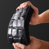 Maxbell Silicone Ice Tray Easy Release Flexible Crushed Ice Trays for Freezer Black