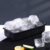 Maxbell Silicone Ice Tray Easy Release Flexible Crushed Ice Trays for Freezer Black
