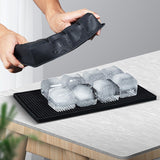 Maxbell Silicone Ice Tray Easy Release Flexible Crushed Ice Trays for Freezer Black