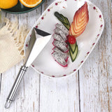 Maxbell Kitchen Carving Knife V Shape Channel Knife Non Slip Handle for Chef Kitchen