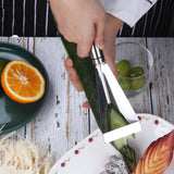 Maxbell Kitchen Carving Knife V Shape Channel Knife Non Slip Handle for Chef Kitchen