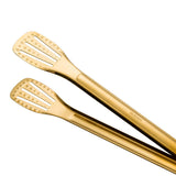 Maxbell Kitchen Tongs Serving Bread Baking Steak Clamp for Catering Cooking Gold