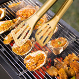 Maxbell Kitchen Tongs Serving Bread Baking Steak Clamp for Catering Cooking Gold