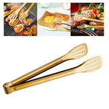 Maxbell Kitchen Tongs Serving Bread Baking Steak Clamp for Catering Cooking Gold