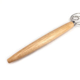 Maxbell Hand Danish Dough Whisk Bread Mixing Tool 2 Eye Whisk for Pancakes Dessert