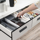 Maxbell Knife Block Storage Box Utensil Holder Drawer Organizer Knives Cutlery Tray