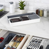 Maxbell Knife Block Storage Box Utensil Holder Drawer Organizer Knives Cutlery Tray