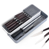 Maxbell Knife Block Storage Box Utensil Holder Drawer Organizer Knives Cutlery Tray