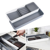 Maxbell Knife Block Storage Box Utensil Holder Drawer Organizer Knives Cutlery Tray