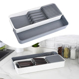 Maxbell Knife Block Storage Box Utensil Holder Drawer Organizer Knives Cutlery Tray