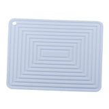 Maxbell Waterproof Dish Drying Mat Hot Pot Holder Heat Resistant Dish Draining Mat Light blue