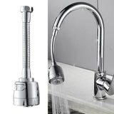 Maxbell Sink Tap Faucet Extender Rotating Flexible Multifunctional for Home Bathroom