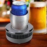 Maxbell Fast Cooling Coaster Beverage Cooler Small Cooling Device Coaster with Cup