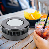 Maxbell Electric Beverage Cup Cooler Mini Desktop Refrigerator for Beer Bar Party Coasters with Cup