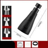 Maxbell Faucet Head Universal Replacement Water Saver Faucet Sprayer Attachment Single Blade Black