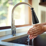 Maxbell Faucet Head Universal Replacement Water Saver Faucet Sprayer Attachment Single Blade Black