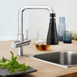 Maxbell Faucet Head Universal Replacement Water Saver Faucet Sprayer Attachment Single Blade Black