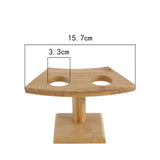 Maxbell Japanese Style Roll Storage Rack Cones Rack for Dining Room Buffet Two Hole