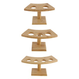 Maxbell Japanese Style Roll Storage Rack Cones Rack for Dining Room Buffet Two Hole