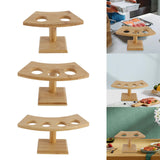 Maxbell Japanese Style Roll Storage Rack Cones Rack for Dining Room Buffet Two Hole