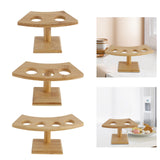 Maxbell Japanese Style Roll Storage Rack Cones Rack for Dining Room Buffet Two Hole