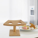 Maxbell Japanese Style Roll Storage Rack Cones Rack for Dining Room Buffet Two Hole